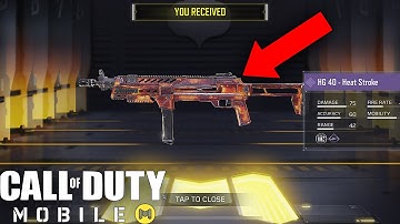 Call of Duty Mobile - UNLOCKING FREE EPIC HG 40 HEAT STROKE SKIN + GAMEPLAY!