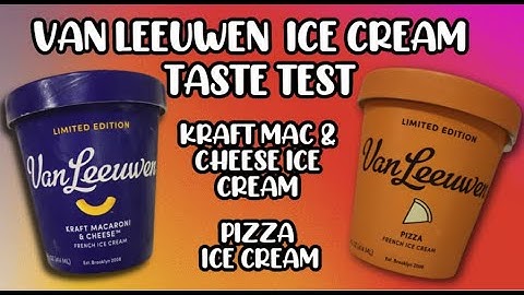 Van Leeuwen Ice Cream Taste Test Kraft Mac & Cheese and Pizza Flavor Ice Cream