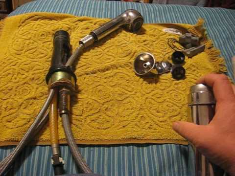 Removing Moen Pull Out Spray Faucets Without Install Tool Youtube