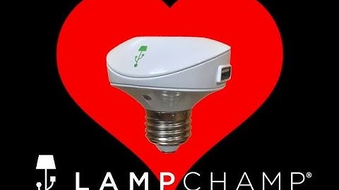LampChamp USB Light Socket Adapter - Valentine