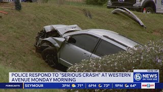 Police respond to 'serious crash' at Western Avenue