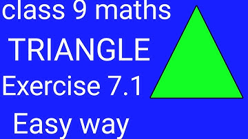 Class 9 math chapter 7 Triangle| exercise 7.1 full explain in 1 video | #rohitguptaclasses
