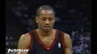 Allen Iverson 39pts vs Eddie Jones the Hornets (1999) NBA *Ricky Davis with a crazy putback slam!