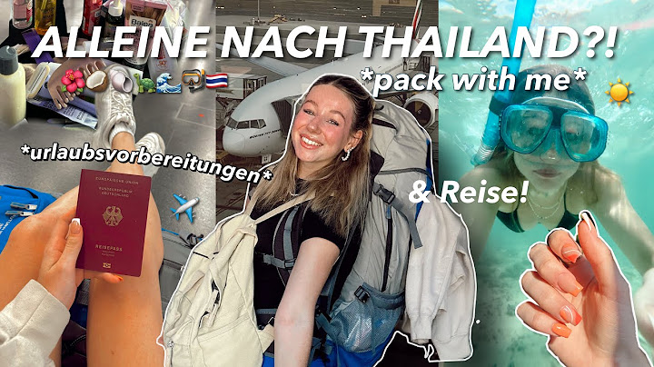 ich fliege ALLEINE nach Thailand 😳 | urlaubsvorbereitungen, pack with me & reise 🌺✈️🇹🇭
