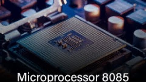 Microprocessor 8085 -- Interfacing of peripheral mapped I/O devices -- Lecture 12