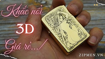 Hộp quẹt Zorro đồng thau khắc 3D chủ đề nữ Samurai | Bật lửa zoro độc đẹp