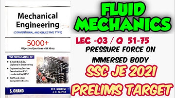 Fluid Mechanics / R S KHURMI Objective / Lec-03 / 25 Q