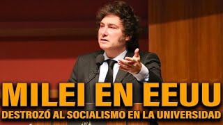 MILEI DESTROZÓ AL SOCIALISMO EN LA UNIVERSIDAD DE STANFORD | URGENTE MILEI