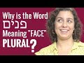Ask a Hebrew Teacher -  Why is the Word פנים (panim) Meaning "face" Plural?