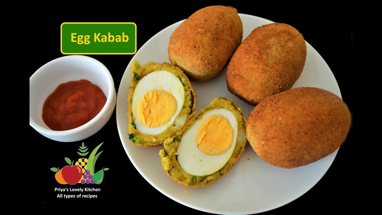 Egg Kabab Recipe ( एग कबाब ) Easy Egg Potato Kabab Aloo Egg Kabab