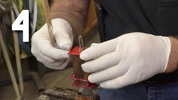 Gluing up the knife handle w/ Bob Dozier Handmade Knife Maker - Pt 4