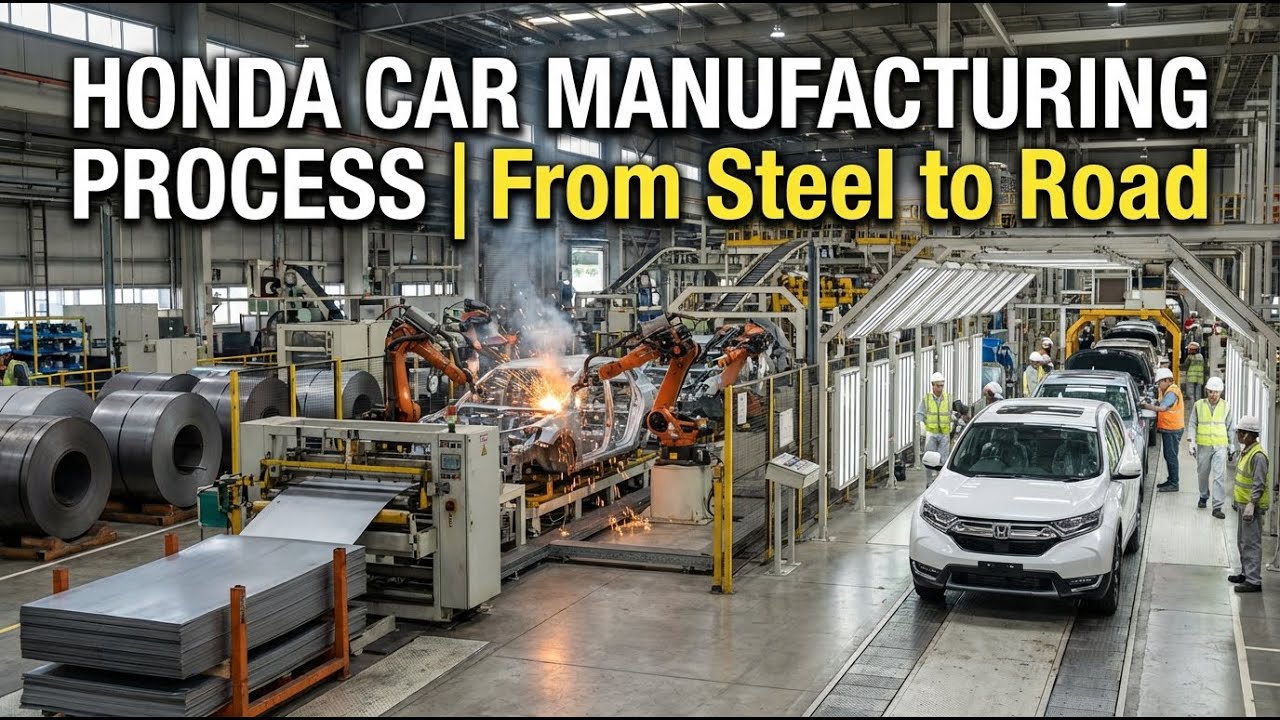 Honda Development Process Honda Car Manufacturing Process | From Steel to Road - YouTube