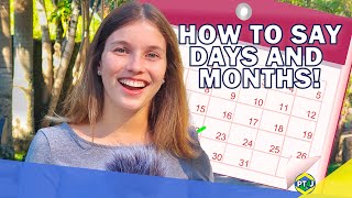 How To Say The Days And Months In Portuguese | PT4U 05