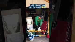 Top 5 Wasp Nest Fail Moments Caught on Camera 🐝😂 #epicfails #funnymemes #epicmoments #shorts