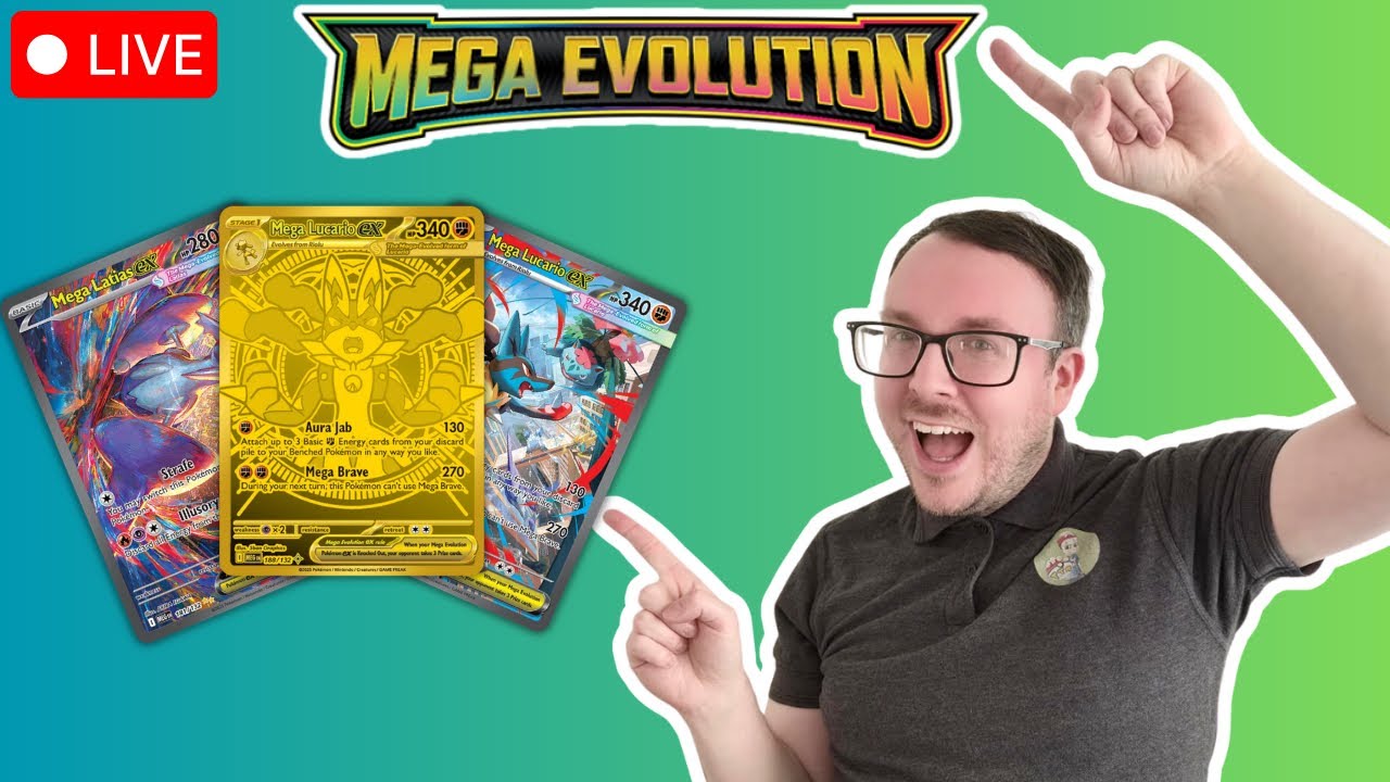 NEW MEGA EVOLUTION! 😱 Opening Phantasmal Flames & Mega Evolution TCG! (LIVE