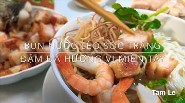 SocTrang Special Noodle soup - Bún nước lèo cá đồng Sóc Trăng ăn hoài ko ngán | Món ngon mẹ nấu