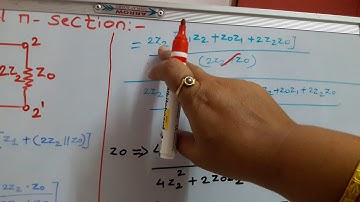 Characteristics impedance of symmetrical  pi  network Z0