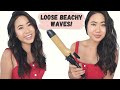 How to Get The PERFECT Loose Beachy Waves With A Curling Iron // Easy Hair Tutorial