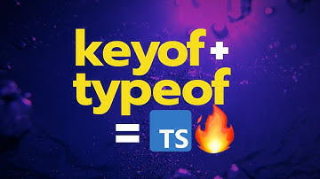 KEYOF + TYPEOF is an amazing combination in TypeScript