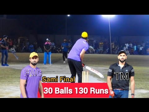 BIG MATCH 130 Runs in just 30 Balls Tamour Mirza Bating, Fahad Mian ...