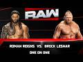 Roman Reigns vs Brock Lesnar WWE Raw gameplay wwe 