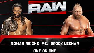 Roman Reigns vs Brock Lesnar WWE Raw gameplay | wwe gameplay | Tech ak 08