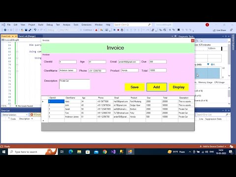 Invoice Billing System Software Using VB.Net with Source Code