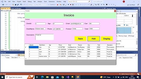 Invoice Billing System Software Using VB.Net with Source Code