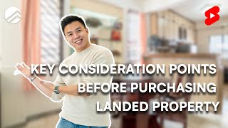 Key Consideration points before purchasing Landed Property #shorts