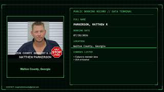 Walton County Georgia - August 1 2026 Booking Records