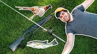 Hunting & Fishing ALL AT ONCE! Catch & Cook CHALLENGE