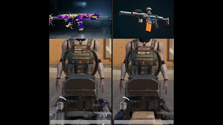 Scar-L V/S Honey Badger Damage 😈😈#shorts #bgmi #tips