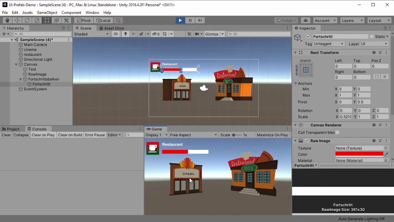 #08 Ablaufender Fortschritt per Update-Event - Event Bus in Unity - YouTube