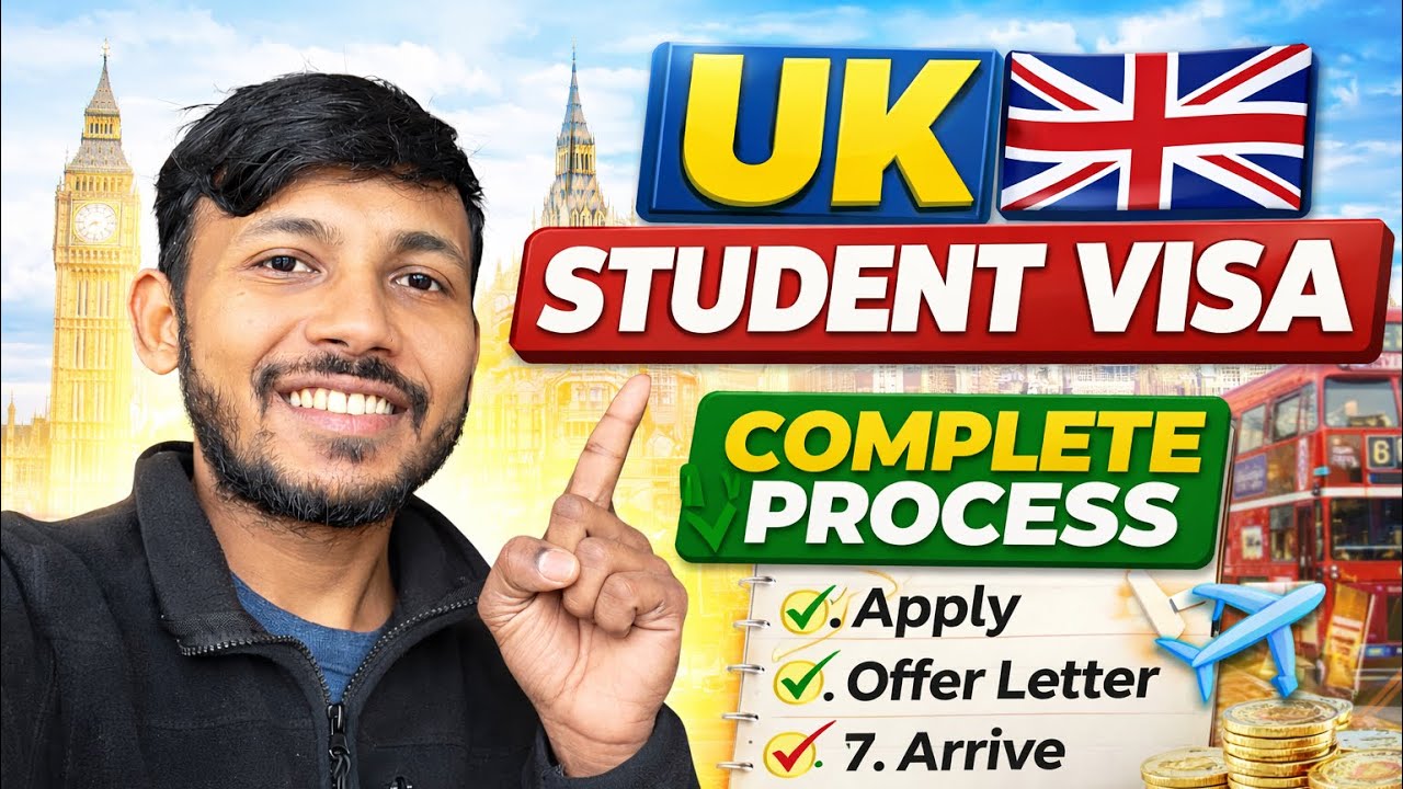 Uk student visa process 🇬🇧 || steb by step guide for international ...