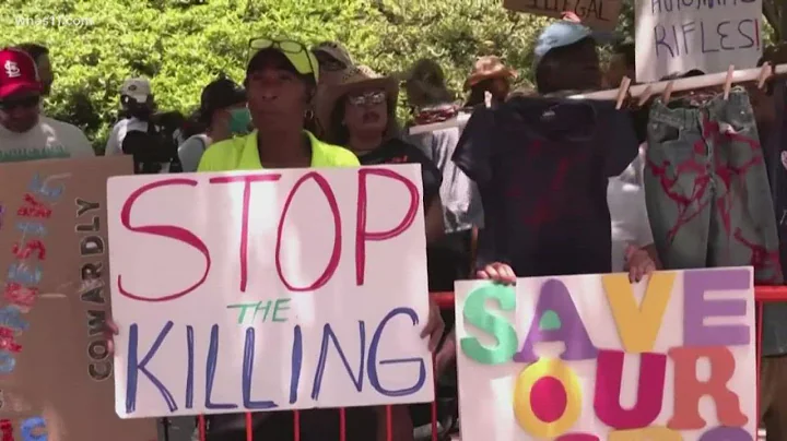 Protesters call for gun control outside NRA convention