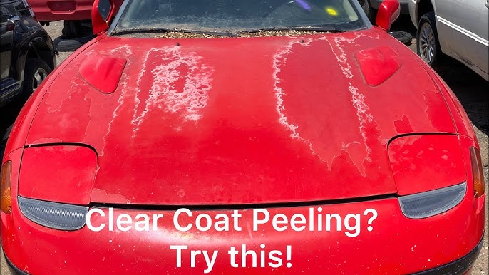 Simple Peeling Clear Coat Fix Watch This! Temporary Fix (Order at  lukatdetail.com ) 806-702-6381 