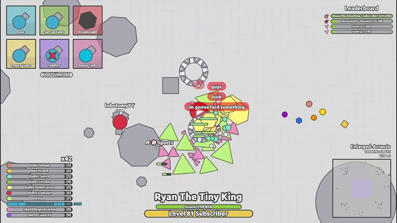 Enlarged Arras.io v2 Gameplay (part 2/2)