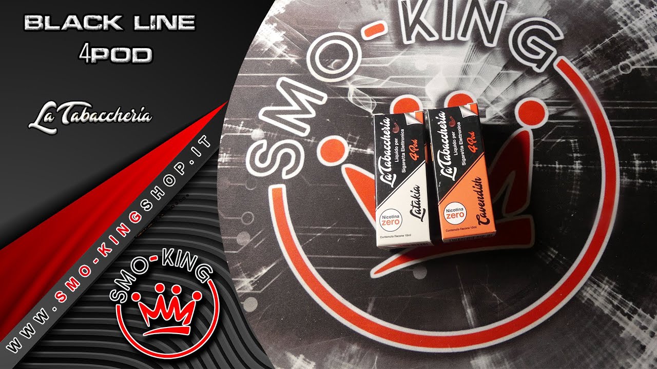 aroma ice sigaretta elettronica BLACK LINE 4 POD by LA TABACCHERIA (liquidi pronti da 10 ml per smettere di  fumare)