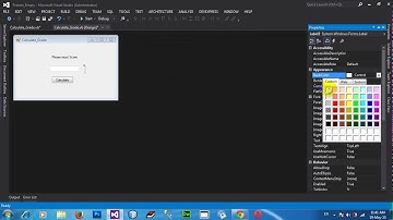 How to Calculate Grade in VB NET 2012