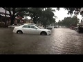 Street flooding along Banks Street in New Orleans