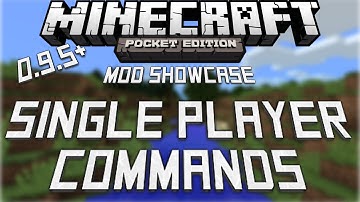 [0.10.4] SINGLE PLAYER COMMANDS iOS MOD- Minecraft Pocket Edition!