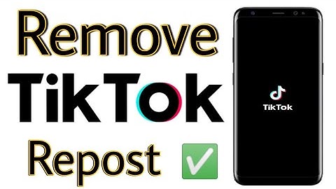 How To Un repost On TikTok | TikTok Repost Video Kaise Remove Kare