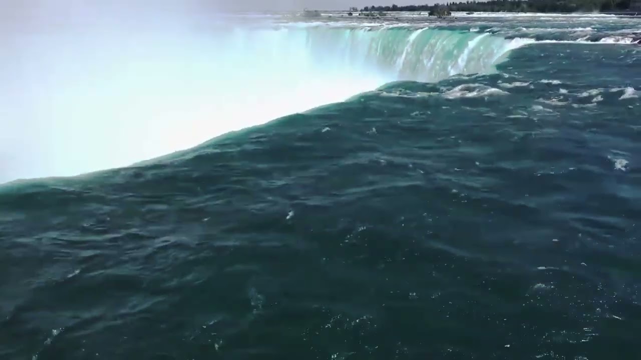 The noise of a powerful waterfall | White noise 2 hours for sleep and relaxation