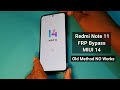 Redmi note 11 frp bypass miui 14 without computer  no talkback  redmi note 11 miui 14 frp unlock