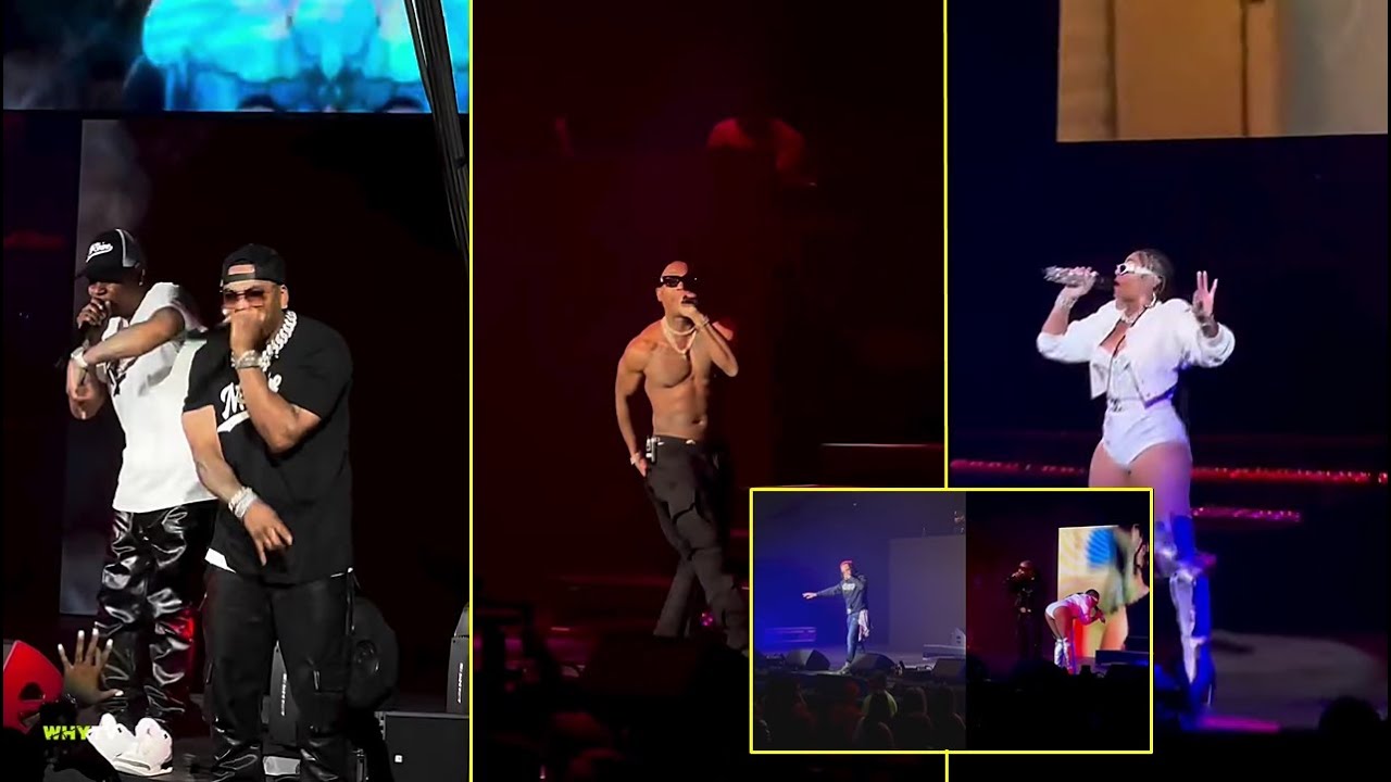 Nelly, T.I, Ja Rule And Ashanti Reunited Last Night On Stage And