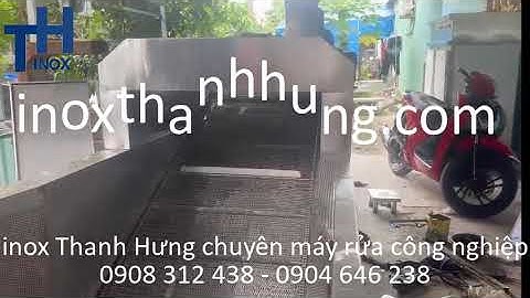 Sản xuất Máy rửa trái Nhàu công nghiệp| Máy rửa trái cây rau củ công nghiệp | inox Thanh Hưng