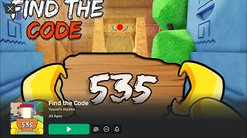 Find the Code 🔢 (Yousef’s Studios) Roblox game complete play through guide all codes part 2