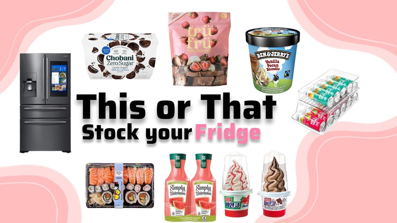 THIS or THAT | Stock Your DREAM Fridge | THIS or THAT 🍪✨🤍🍫