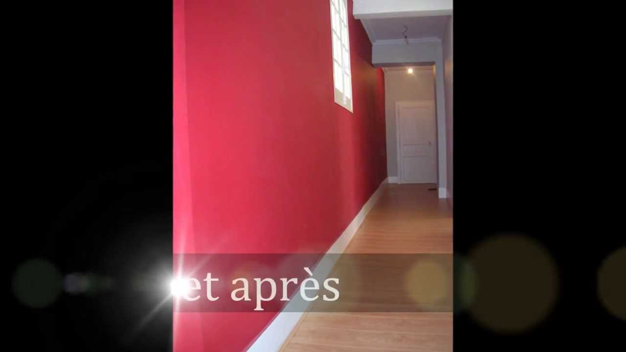 Cuisine, chambre, couloir avant et après des travaux de rénovation ...