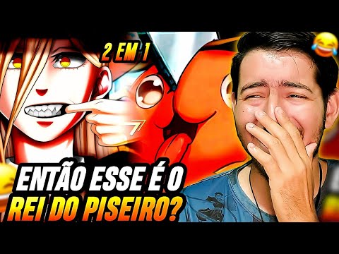 REACT (2EM1) Um Cachorro Legal - Pochita / Esse Infernal Quer Sangue - Power (Chainsaw Man) Vitch